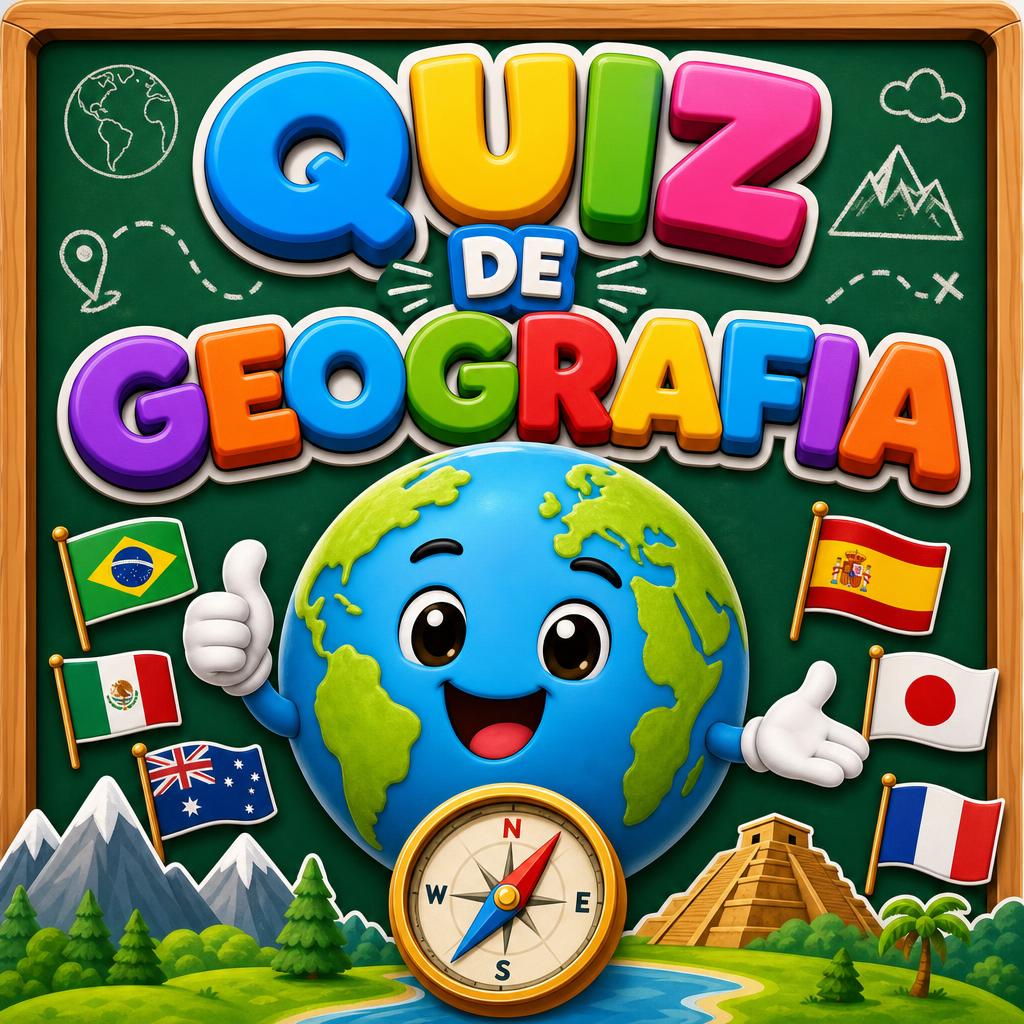 Capa do jogo Quiz de Geografia — 3º Ano